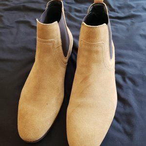 Tan suede chelsea boots